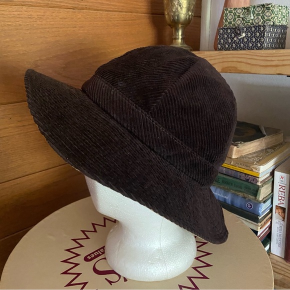 Vintage 70s Betmar New York brown corduroy bucket hat - Picture 3 of 5